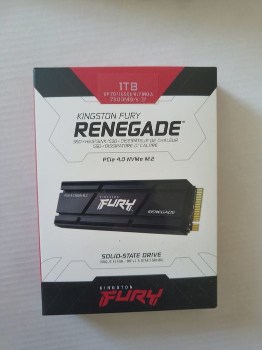 SSD Kingston Fury Renegate 1 TB Ново с 5 г. Гаранция