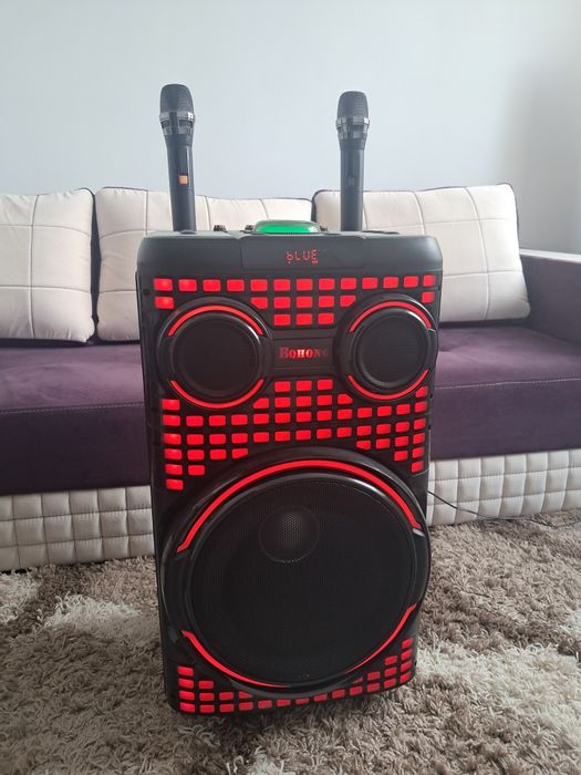 Boxă nouă plus 2 microfoane