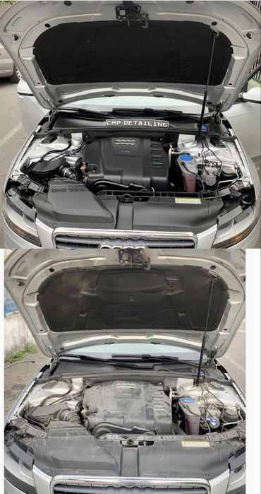 Curațare compartiment motor