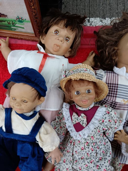 Păpuși expresive plastic set 5