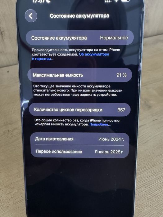 Iphone 15 pro max 256 gb 91%