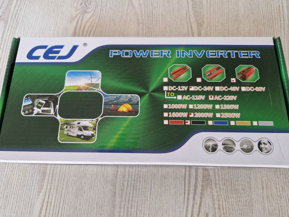 Инвертор 24v 2000w made in Germany