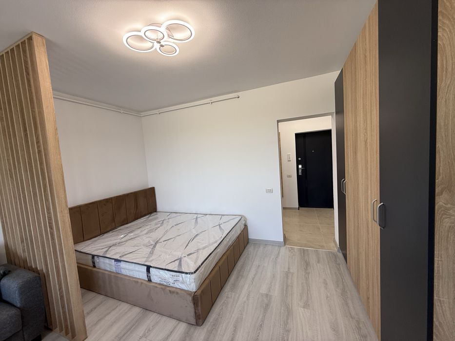 Garsonieră nouă | Prima închiriere | Parcare | Balcon | Complet utilată