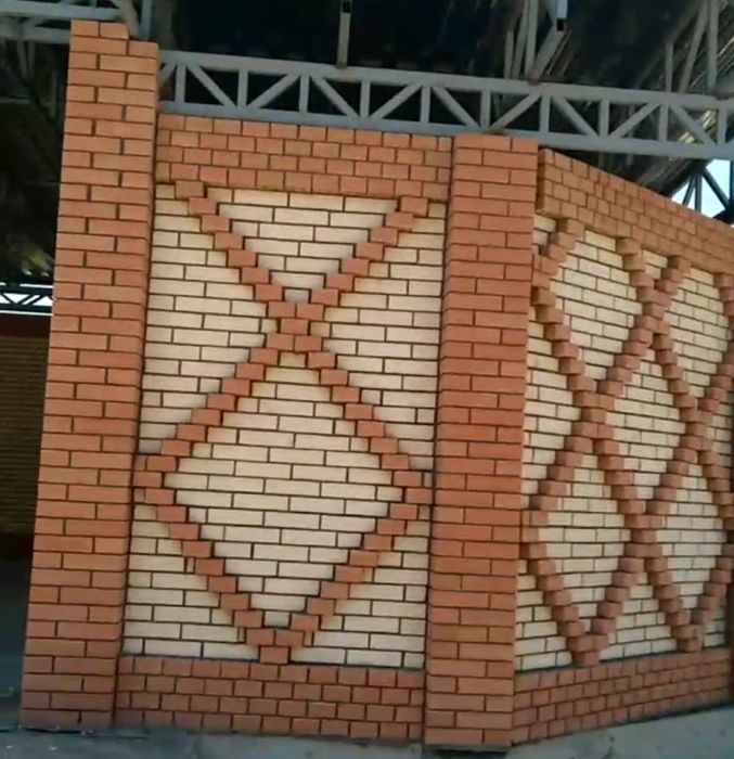 Кладка балкона g'isht teramiz кладка облицовочный кирпича профессионал