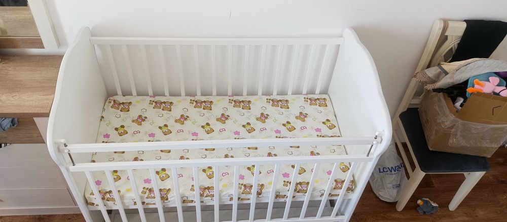 Детский манеж белый