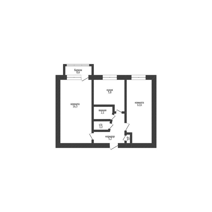 2 ком. кв. КСК- Арман