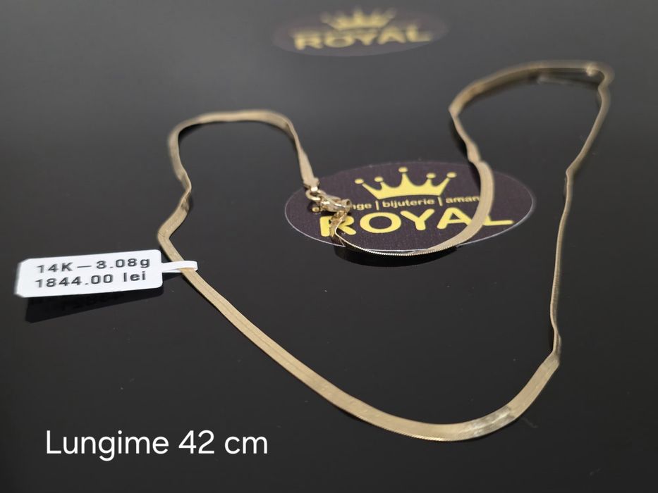 Bijuteria Royal: Lanț aur 14k/3.08 gr