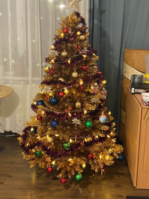 Brad artificial auriu 180 cm