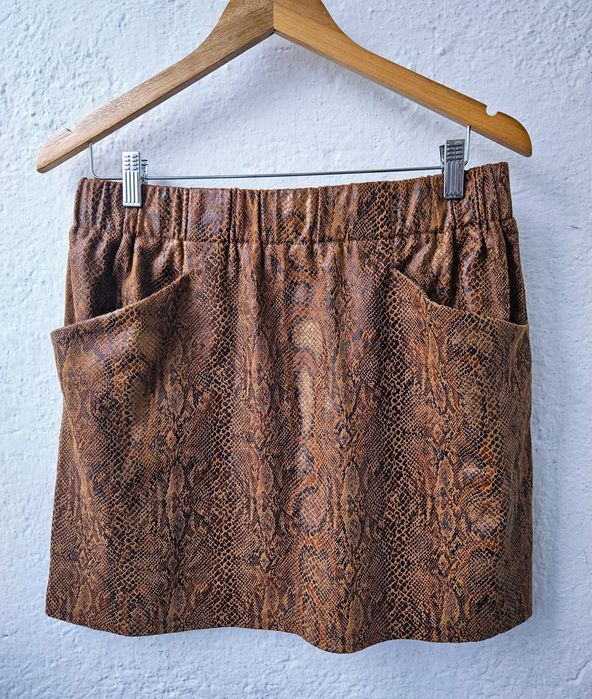 Fustă mini snake print Costes Rebel