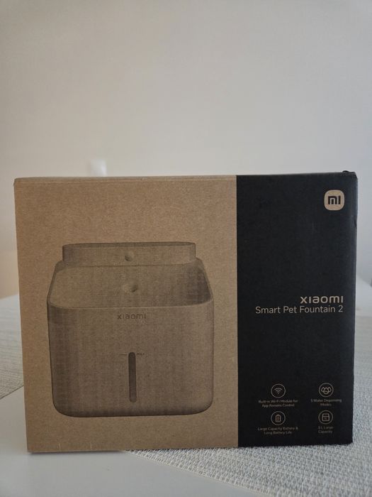 Xiaomi smart pet fountain 2 - смарт фонтан за котки + 3 нови филтъра