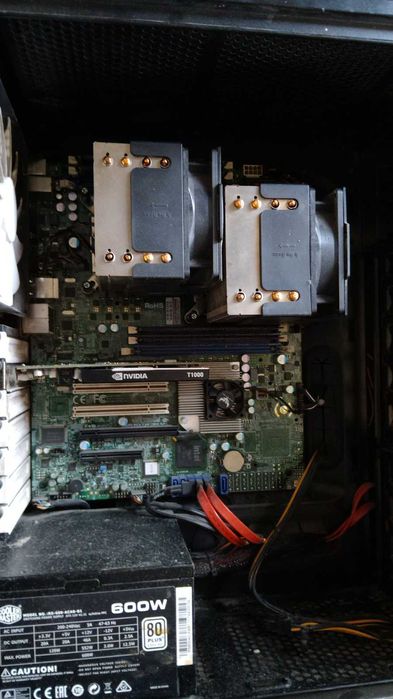Работна станция с 2 процесора Xeon и графична карта Nvidia T1000