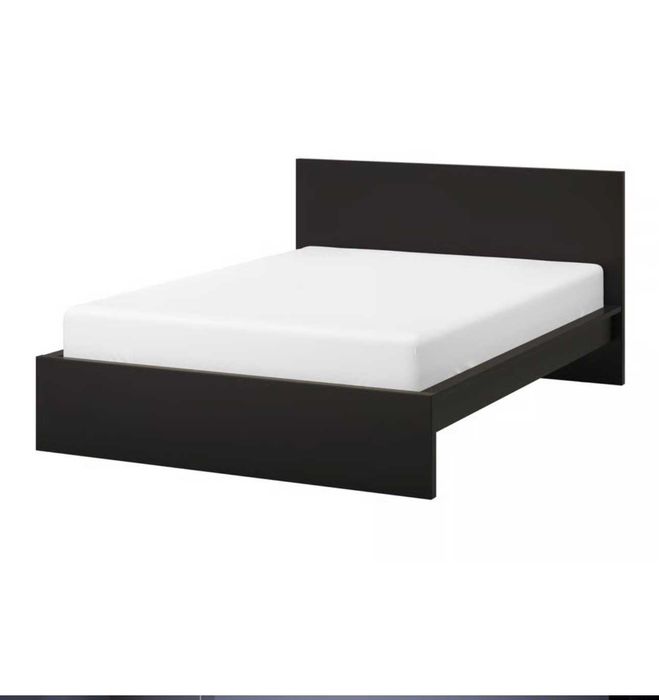 Cadru de Pat model Ikea MALM; Pat dublu de mijloc cu Somiera 200x160 cm; PRET FARA SALTEA; Necesita Saltea
