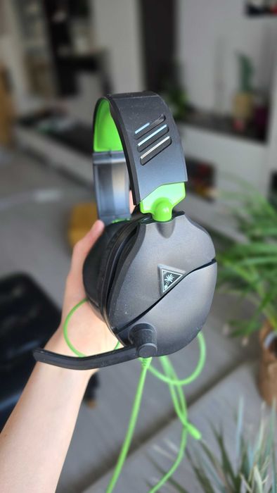 Casti gaming cu fir Turtle Beach Recon 70, negru/verde