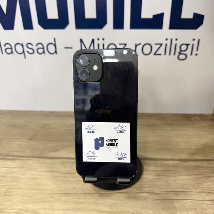 iPhone 12 black 256gb NASIYAGA BOR