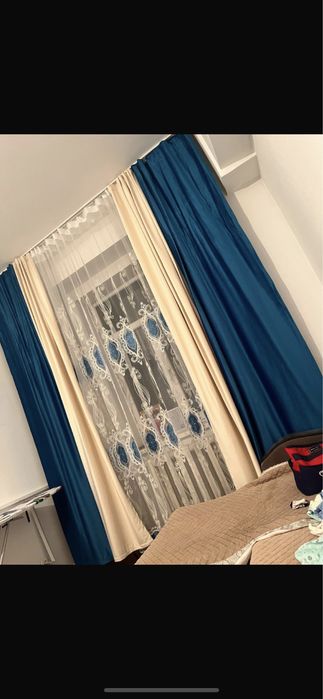штор и тюль вместе почти новая