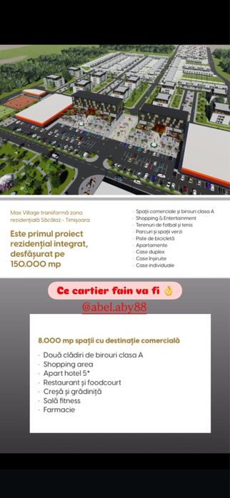 Duplex de vanzare Sacalaz(tot duplexul)