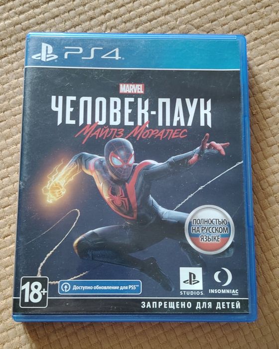 Продам игру Marvel Человек паук Майлз Моралес PS4