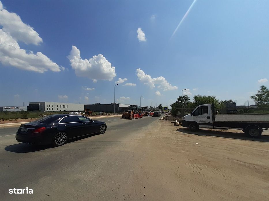 Drumul intre Tarlale - teren pentru proiect industrial - hale