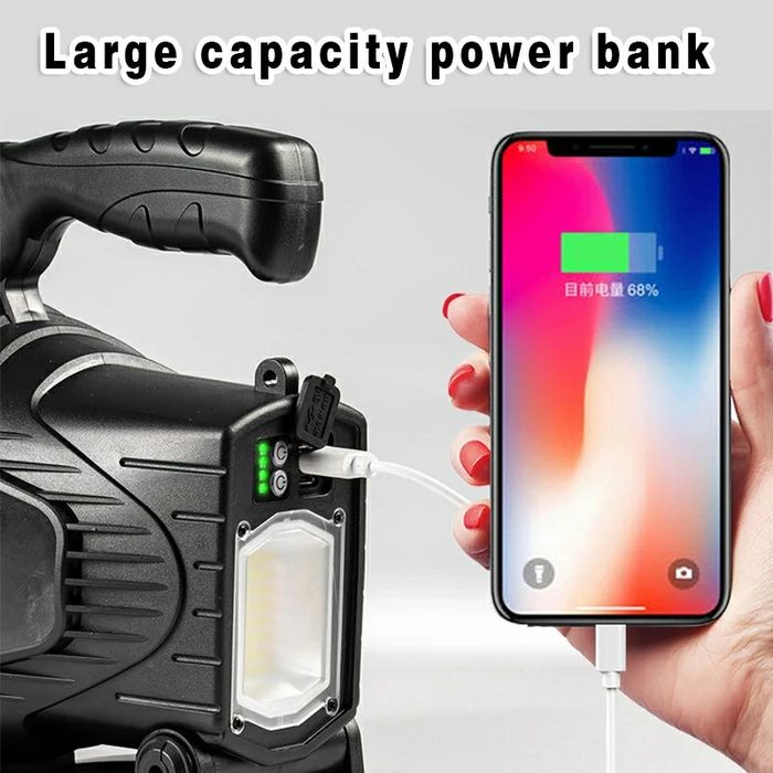 Lanternă Portabila cu Reflector de Mare Putere 182 Leduri Model Nou!