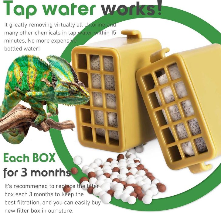 NEPTONION Устройство за вода за влечуги с филтър