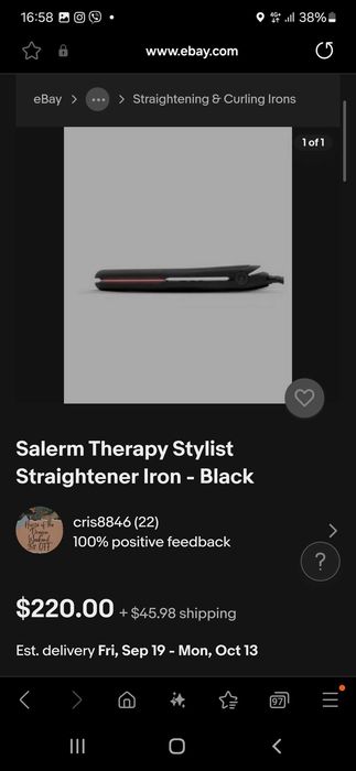 Професиинална преса за коса Therapy Professional Styler - чисто нова
