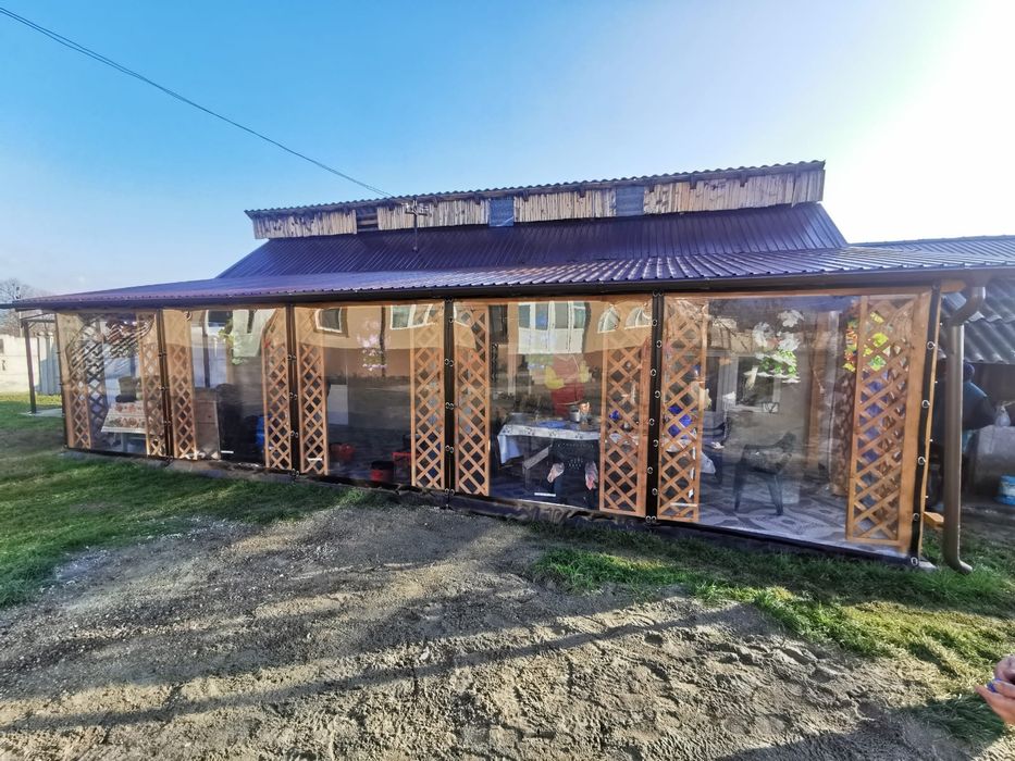 Folie terasa/ terase/ foișoare transparenta Cristal 0,8