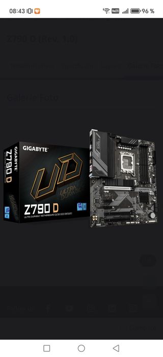 Placa de baza Gigabyte Placa de baza Z790 D , Intel Z790, Socket 170