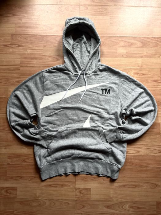 Hanorac hoodie sweatshirt bluza Mike wraparound swoosh grey cotton