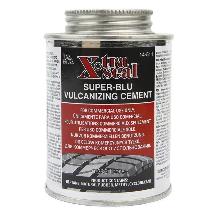 Solutie vulcanizare cement pentru lipit petice 237 ml albastru