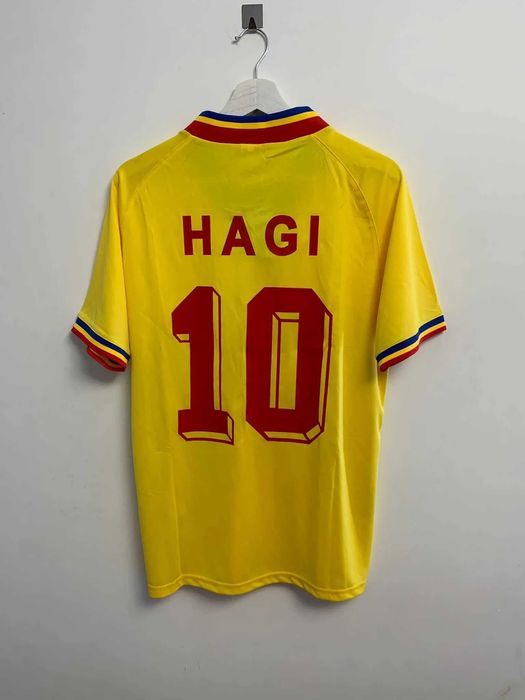 Maillot officiel domicile 1994 ROMANIA S/S n°10 HAGI neuf avec