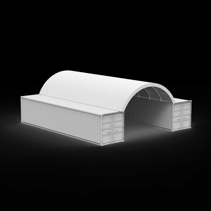 Cort container 6m x 12m pe containere de 40' Cluj-Napoca • OLX.ro