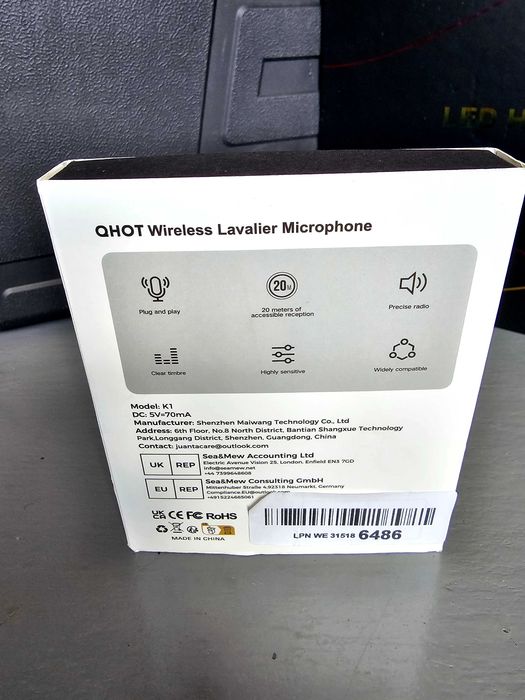 QHOT wireless lavalier Microphone