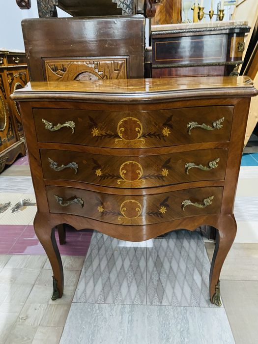 Comoda Servanta Vintage Intarsie Bronz Lemn