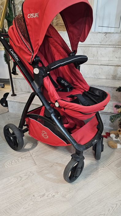 Детска количка+ бебешки кош+проходилка