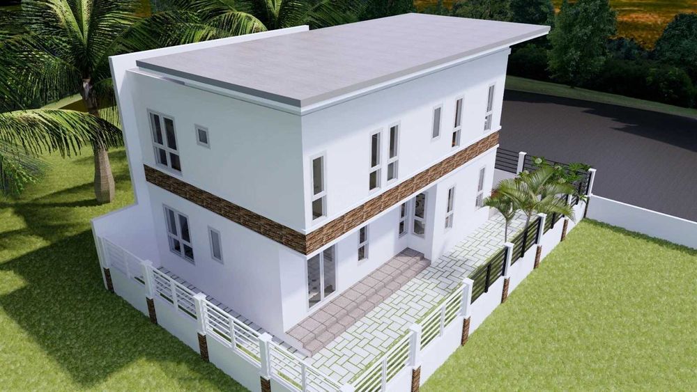 НА ИЗПЛАЩАНЕ - Двуетажна сглобяема къща с 3 спални, 140 кв. м