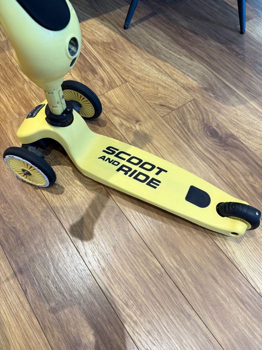 Детска тротинетка Scoot & Ride, 2 в 1 скутер и колело за баланс, Лимон