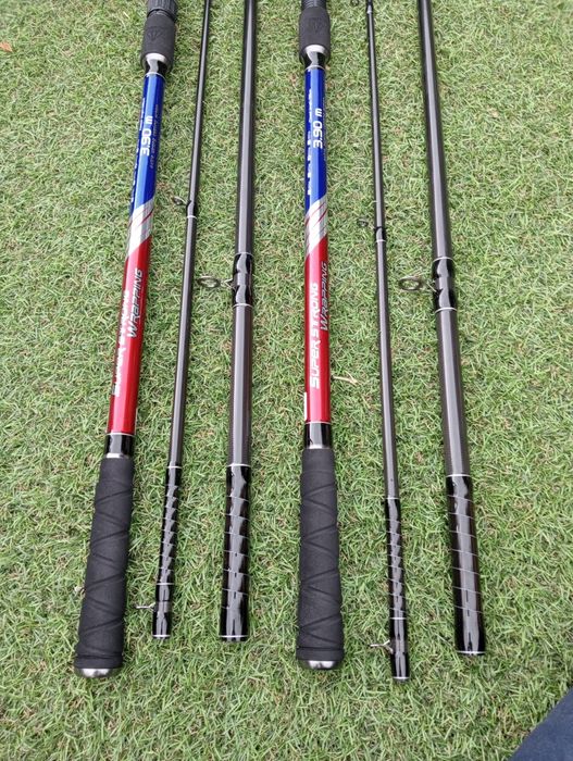 Set 2 lansete feeder Volkanic Lake Feeder 3.9m + 2 mulinete Nagitor 50