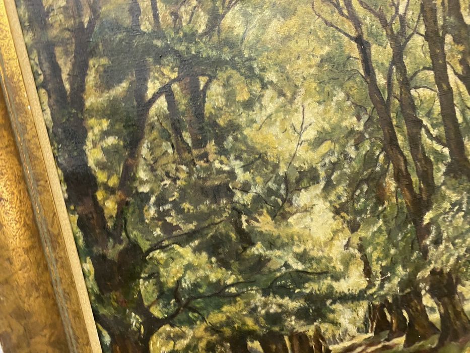 Маслена картина горски пейзаж подписана Vonders Нидерландия 1954