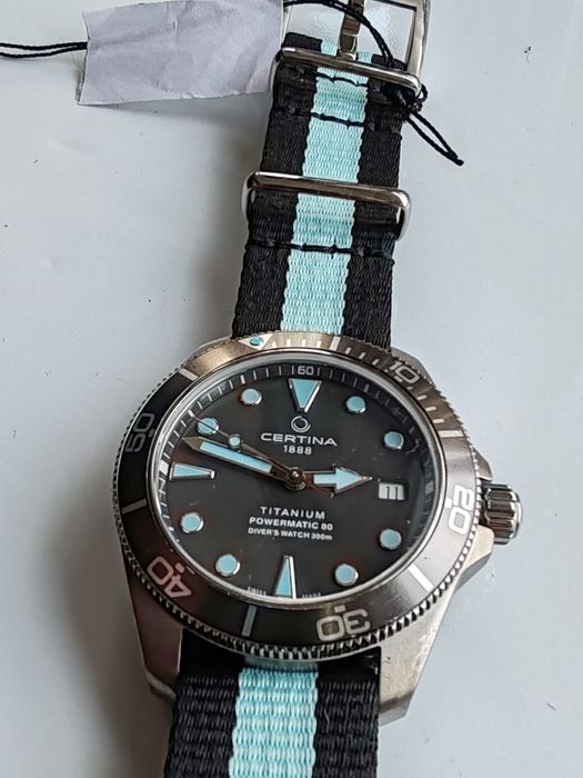 Ceas Certina DS Action Automatic Titanium 38 mm 300 m Diver, Nepurtat!