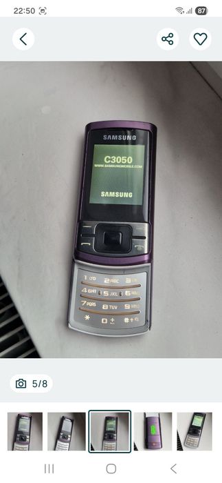 Telefon Samsung Slide cu încărcător