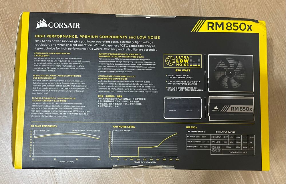 Захранване Corsair RM 850x