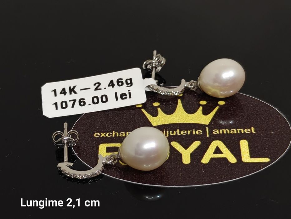 Bijuteria Royal: Cercei aur 14k/2.46 gr