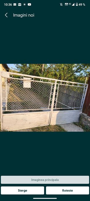 Vând poarta pietonala și poartă auto urgent