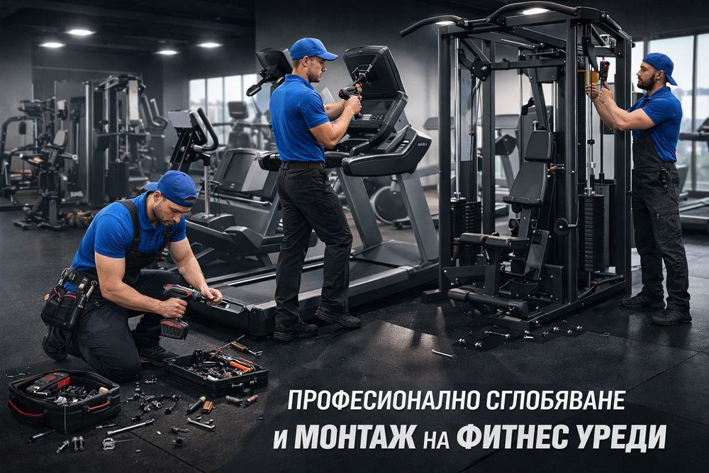 Професионално сглобяване и монтаж на фитнес уреди