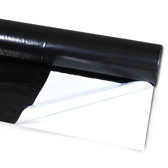 Folie albă-neagră 5010 Plastika Kristis