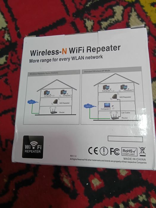 усилитель wifi репитер вайфай c LAN RG45