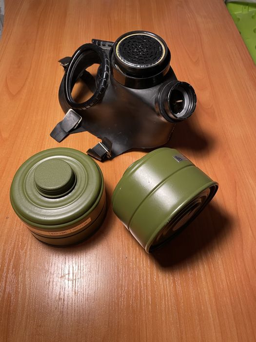 Комплект противогаз с ДВА филтъра и чанта ПГ-1