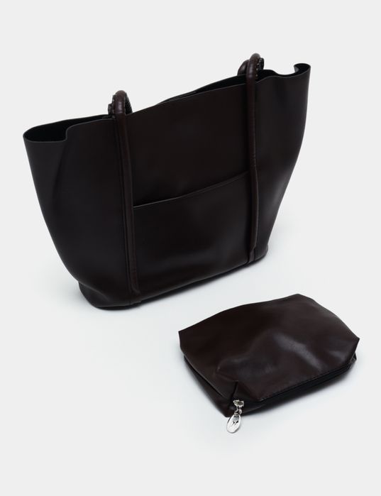 Женская сумка Черная и Шоко