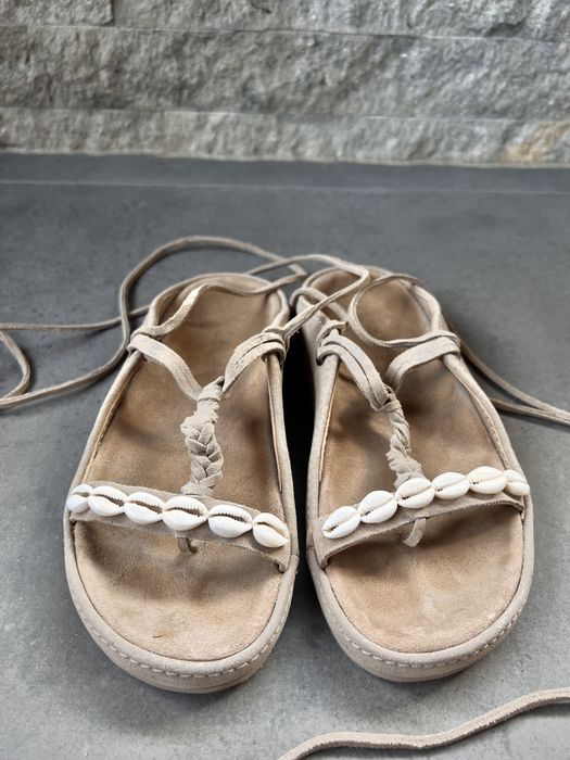 Sandale ZARA de piele, Marimea 36