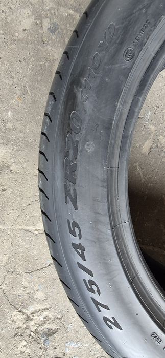 4 anvelope vara noi Pirelli,fata 275/45/20,spate 305/40/20,dot 2022.Pret/bucata